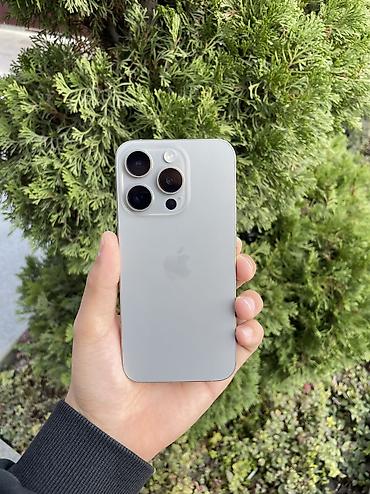 IPhone 15 Pro, Б/у, 256 ГБ, Natural Titanium, Защитное стекло, Чехол, В рассрочку, 86 % at lalafo.kg IPhone 15 Pro, Б/у, 256 ГБ, Natural Titanium, Защитное стекло, Чехол, В рассрочку, 86 %