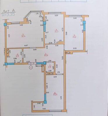 дом жайылский район: 3 комнаты, 123 м², Индивидуалка, 3 этаж, ПСО (под самоотделку)