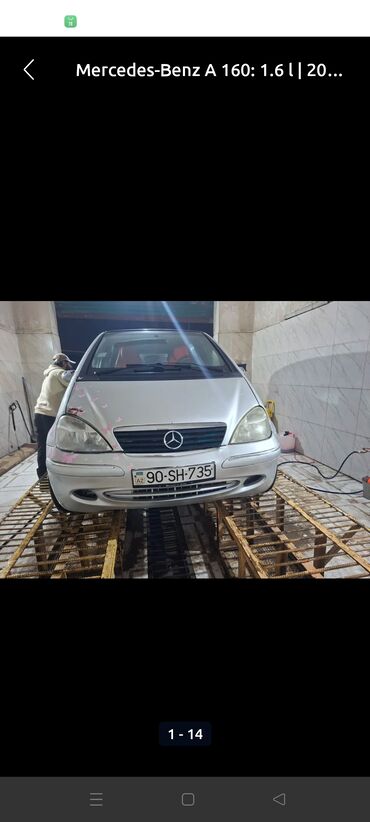turbo az c class: Mercedes-Benz A 160: 1.6 l | 2003 il Hetçbek
