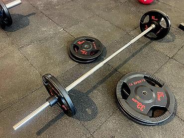 TA SPORTS ştanq və disk dəsti qantellər çəki daşları 1kq-3.5 man. qrif