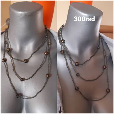 Ogrlice: Puno modela duzih lancica 600 dinara i ogrlica cene na slici. Hand — 6