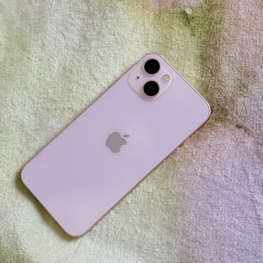 iphone red 7: IPhone 13, Б/у, 128 ГБ, Розовый, Чехол, Коробка, 87 %