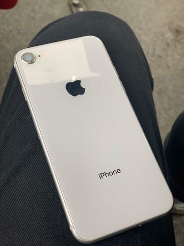 Apple iPhone: IPhone 8, Новый, 64 ГБ, Белый, Защитное стекло, Чехол, 100 %