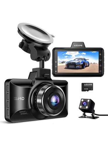 Videoreqistrator: Videoqeydiyyatçı Azdome M01 pro Orijinal Azdome arxa kamera və