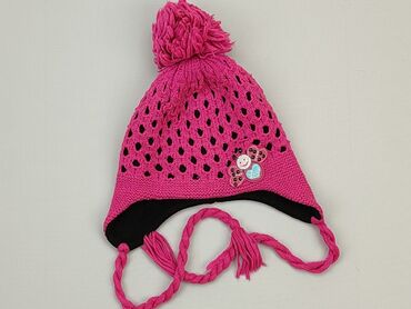 czapka różowa z pomponem: Hat, condition - Very good
