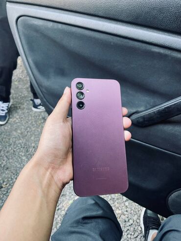 телефоны samsung: Samsung Galaxy A14, Б/у, 128 ГБ, цвет - Фиолетовый, 2 SIM