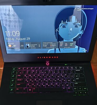 Digər noutbuklar və netbuklar: Alienware oyun noutbuku Tək problem sadəcə tokda işləyir Texniki