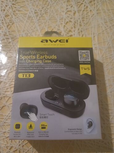 Digər auditexnika: Simsiz (Bluetooth) Qulaqcıqlar, Awei, rəng - Qara