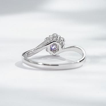 Украшения с бриллиантами: 💍 Кольцо из белого золота 750 пробы с лабораторными бриллиантами ✨ — 5