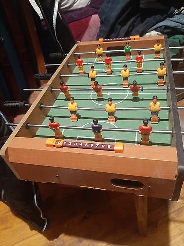 pişikli oyunlar: Kompakt stolüstü futbol (foosball) oyunu - Taxta korpus və klassik — 1