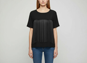 bluzki z frędzlami zara: Women's blouse, size S