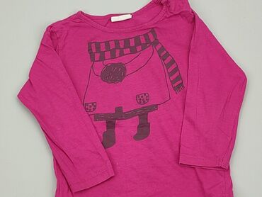neonowa różowa bluzka: Bluzka, 12-18 m, stan - Zadowalający
