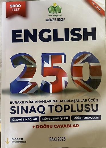 dərs kitabları: Məhsul: English 250 – Buraxılış imtahanlarına hazırlaşanlar üçün sınaq — 1