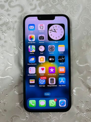 Apple iPhone: IPhone 13, 128 GB, Midnight, Zəmanət