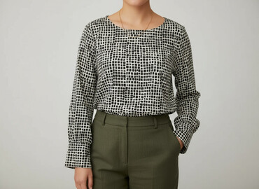 bluzki sylwestrowa plus size: Women's blouse, size 4XL (EU 48)