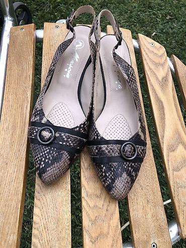 blondy snizenje: Ženske slingback cipele sa špicastim vrhom, dezen zmijske kože — 1