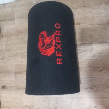 калонка для афто: Сабвуфер 10 REXPRO в корпусе-танк (трубчатый/бочонок) с встроенным