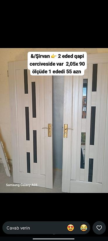 dəmir qapi ustasi: Məhsul: İç qapılar və plastik qapılar (Şirvan) - 3 ədəd eyni ölçüdə — 3