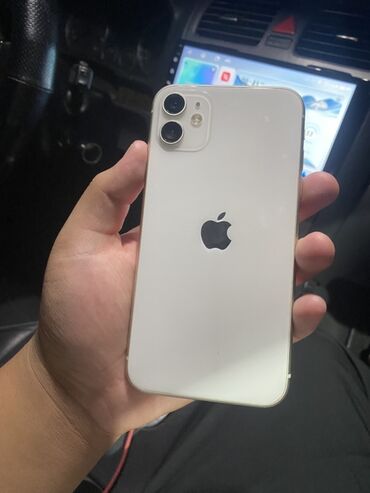 айофн 11: IPhone 11, Колдонулган, 128 ГБ, Ак, Каптама, 77 %