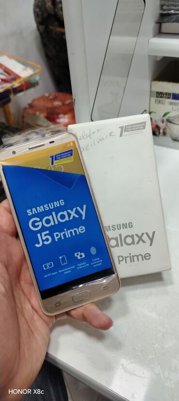samsun s9: Samsung Galaxy J5 Prime, 4 GB, rəng - Qızılı, Sensor