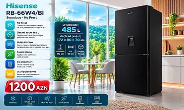 electronics: Soyuducu Hisense RB-66W4/BI Bütün kateqoriyalar • Ev və bağ üçün • — 1