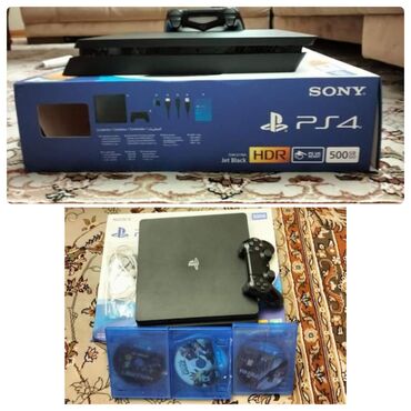 PS4 (Sony Playstation 4): Sony Pıaystation 4 500Gb 400azn. 3 ədəd oyun üstündə verilir. Unvan