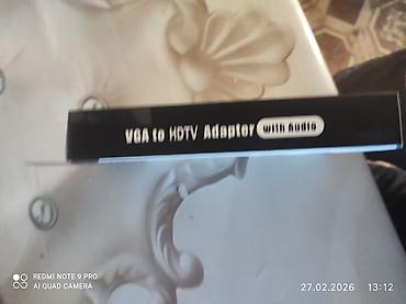 Digər kompüter aksesuarları: VGA to HDMI adapter kompüteri monitor ya da telefizora qoşmaq üçün dü — 11