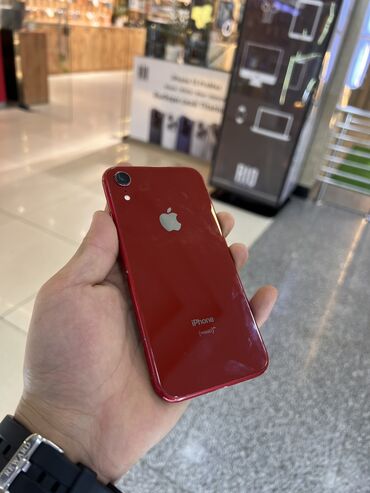 бу мобильные телефоны: IPhone Xr, Б/у, 64 ГБ, Красный, Защитное стекло, В рассрочку, 100 %
