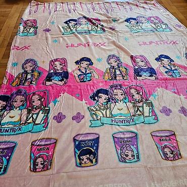 muzicki tepih za decu: K-Pop ćebe 220 × 150 cm 💗💜 Prelepo i nežno ćebe sa atraktivnim K-Pop — 4