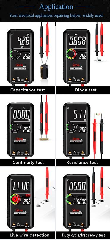 cctv tester: Multimetr, Yeni, Rəqəmsal, Ödənişli çatdırılma, Ünvandan götürmə — 6