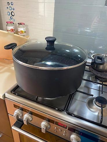 islenmis qazan: Qazan, rəng - Qara, 5-dən çox l, Tefal — 1