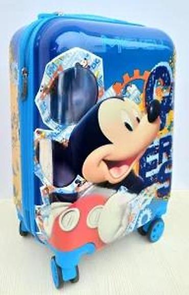 Rančevi, torbe i koferi: Dečiji kofer na točkiće – motiv Mickey Mouse - Tvrda školjka sa — 18