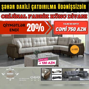 künc divan mətbəx: Künc divan