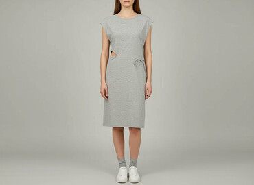 szara bluzki z długim rękawem: Women`s dress, size S