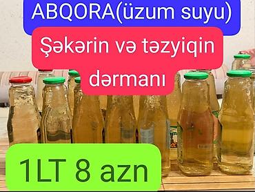 Qida məhsulları: Məhsul: Abqora (üzüm suyu) Təsvir: - Təbii üzüm suyundan hazırlanmış — 2