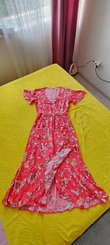 hummel helanke: Predivna SPRINGFIELD haljina sa karnerom i preklopom napred, vel M, u — 5