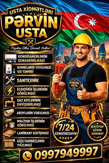 boya işi: Pərvin Usta – peşəkar usta xidmətləri Göstərilən işlər: - — 7