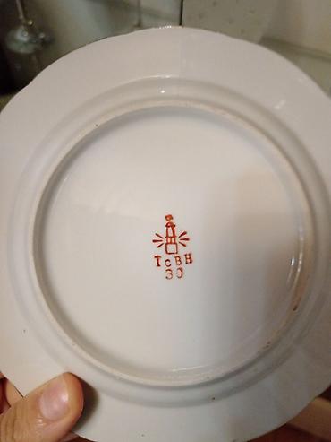 antik servis: Çay dəsti, rəng - Ağ, Farfor, SSRİ — 2
