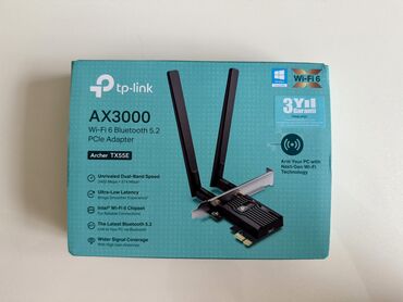 zte modem: TP-Link Archer TX55E AX3000 – Wi‑Fi 6 və Bluetooth 5.2 PCIe adapteri lalafo.az -da zte modem: TP-Link Archer TX55E AX3000 – Wi‑Fi 6 və Bluetooth 5.2 PCIe adapteri