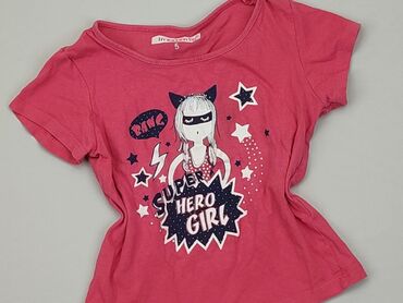 koszulki dla dzieci z nadrukiem: Koszulka, 4-5 lat, 104-110 cm, stan - Dobry