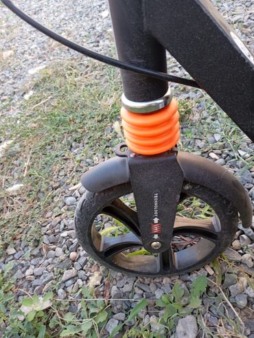 Samokatlar: Şəhər skuterı – mexaniki (elektriksiz), böyük təkərlər və amortizasiya — 4