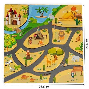 bebakids bebe decaci: PODLOGA ZA IGRU ZA DECU SAFARI PUZZLE 9 ELEMENATA 93x93 cm – ECO TOYS — 4
