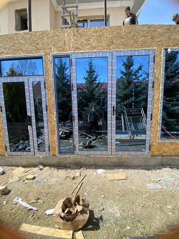 Алюминиевые окна на заказ: Алюминиевое окно на заказ, Тип окна: Витражные, Бесплатная установка, Без рассрочки — 29