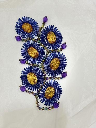 Швея: Нашивка🤍 Авторская бисерная нашивка премиум handmade ✨ Сочетание — 7