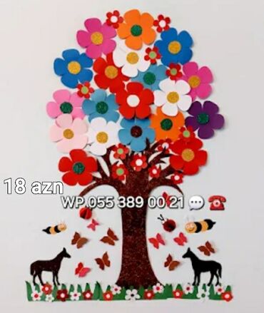 Digər ev dekoru: Məktəb və uşaq bağçası divarları üçün dekorativ aplikasiya setləri - — 7