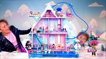 farmerke za devojke ica uske: L. O. L. Surprise! Winter Disco Chalet Doll House Prodajem gotovo