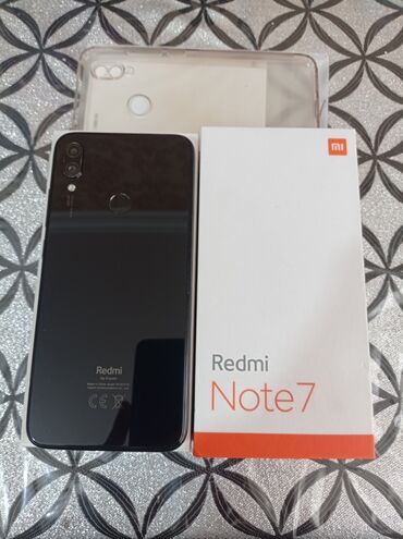Xiaomi: Xiaomi Redmi Note 7, 64 GB, rəng - Qara, 
 Barmaq izi, İki sim kartlı