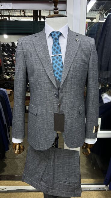 Мужская одежда: Костюм 7XL (EU 54), 8XL (EU 56), цвет - Серый