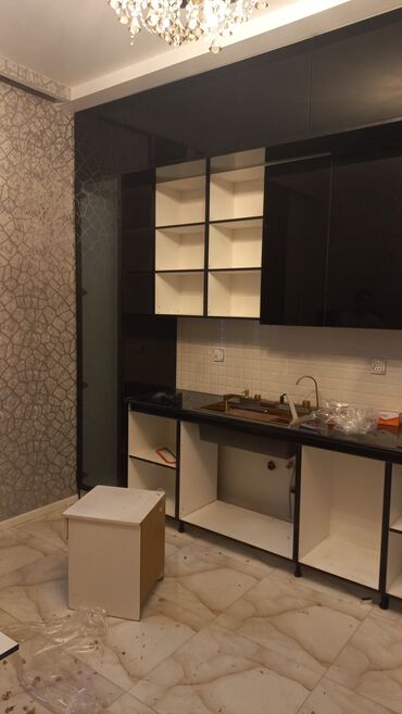 Sifarişlə mətbəx mebeli: Sifarişlə mətbəx dəsti, Özü çəkən petlələr, MDF, Kredit var, Pulsuz çatdırılma — 7