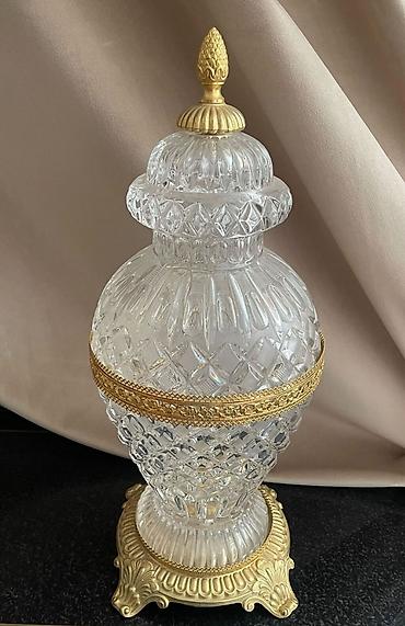 ucuz tablo: Almaniya istehsalı Xrustal bronz işlemeli Xrustal vaza.850 — 2